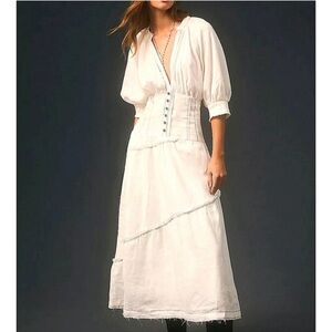 Elegant White Midi Dress